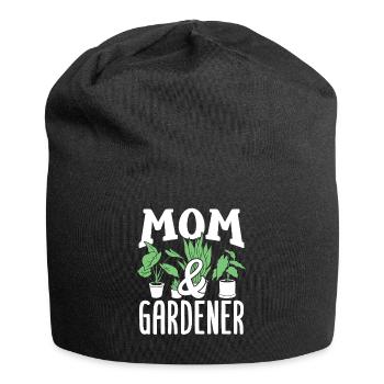 Mère et jardinier Jardin Horticulture Maman - Bonnet en jersey - noir - Devant