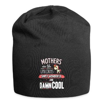 Mothers are like unicorns mom - Jersey Beanie - black - Front