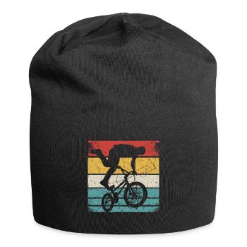 BMX Shirt Fahrrad Fahren Downhill Vintage Retro - Jersey-Beanie - Schwarz - Vorne