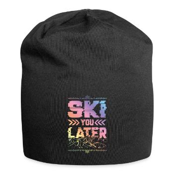 ski skiing - Jersey Beanie - black - Front