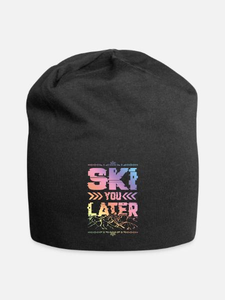 ski skiing - Jersey-Beanie - Schwarz