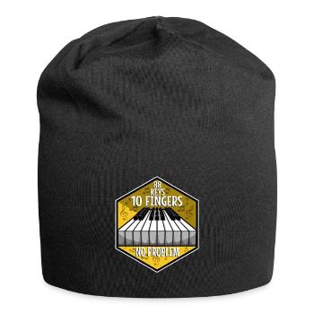 88 keys 10 fingers no problem - Jersey-Beanie - Schwarz - Vorne