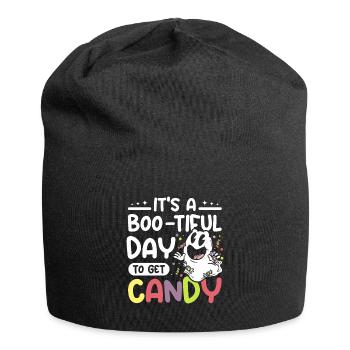 It's a boo-tiful day to get candy - Jersey Beanie - black - Front