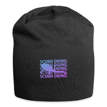 Rétro Vintage Classic Scuba Diving Scuba Diver - Bonnet en jersey - noir - Devant