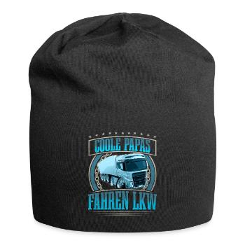 LKW Fahrer Papa Vater Vatertag - Jersey-Beanie - Schwarz - Vorne