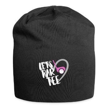 Golf Spieler Spruch Geschenkidee - Jersey-Beanie - Schwarz - Vorne