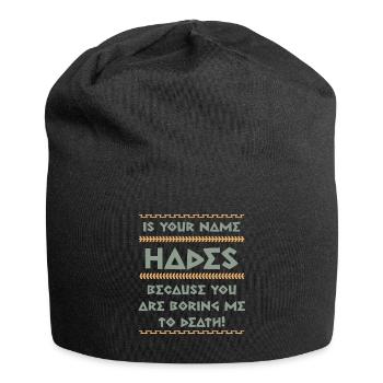 Antike Griechisches Mythologie und Griechischer - Jersey-Beanie - Schwarz - Vorne