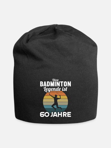 Diese Badminton Legende ist 60 Jahre 60 Geburtstag - Jersey-Beanie - Schwarz