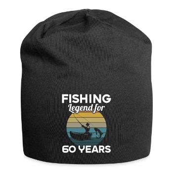 This fishing legend is 60 years 60 birthday - Jersey Beanie - black - Front