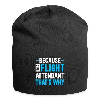 Personnel de cabine de l’hôtesse de l’air hôtesse de l’air - Bonnet en jersey - noir - Devant