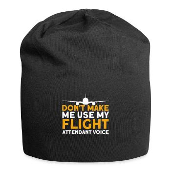 Personnel de cabine de l’hôtesse de l’air hôtesse de l’air - Bonnet en jersey - noir - Devant