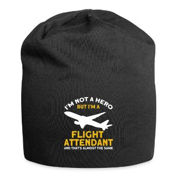 Personnel de cabine de l’hôtesse de l’air hôtesse de l’air - Bonnet en jersey - noir - Devant