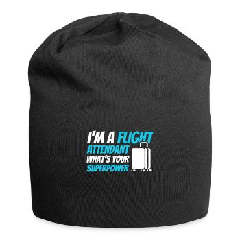 Personnel de cabine de l’hôtesse de l’air hôtesse de l’air - Bonnet en jersey - noir - Devant