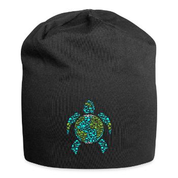 Earth Day Everyday Schildkröte - Jersey-Beanie - Schwarz - Vorne