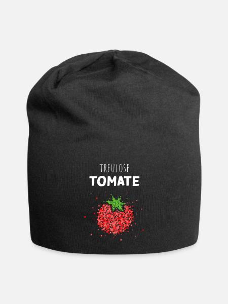 Treulose Tomate Kostümersatz Karneval Fasching - Jersey-Beanie - Schwarz