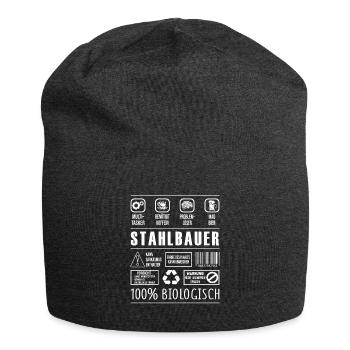 Stahlbauer Beruf Spruch lustig Metallbauer - Jersey-Beanie - Anthrazit - Vorne
