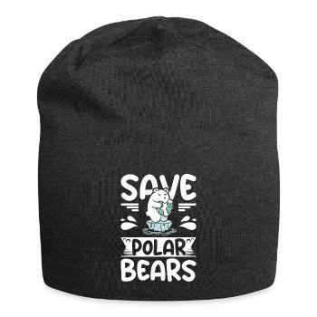 Save polar bears - Jersey-Beanie - Anthrazit - Vorne