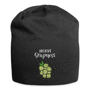 Raisin Raisins Costume Remplacement Carnaval Carnaval - Bonnet en jersey - noir - Devant