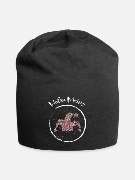Helau Mainz Narrenkappe Karneval Fasching Fasnacht - Jersey-Beanie - Schwarz