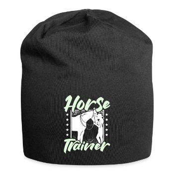 Horse trainer - Jersey-Beanie - Schwarz - Vorne