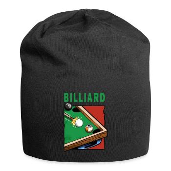 Billard Billard Tisch Billardspieler - Jersey-Beanie - Schwarz - Vorne