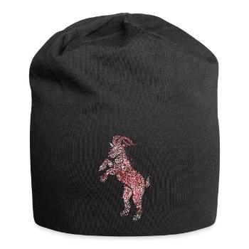 Geißbock Rot Weiß Rut un Wiess Kölle Köln Fasching - Jersey Beanie - black - Front