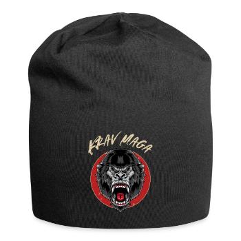 Krav Maga Gorilla - Israelische - Jersey-Beanie - Schwarz - Vorne
