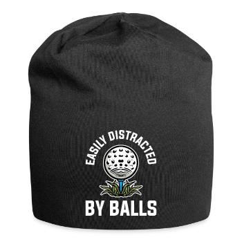 Facilement distrait par des balles Golf Golf Cadeau - Bonnet en jersey - noir - Devant