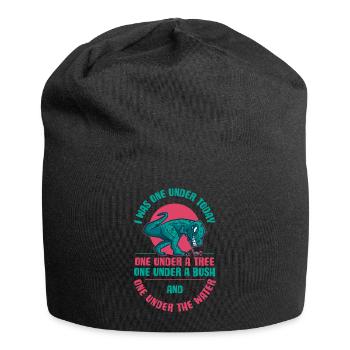 I Was One Under Today Golf Golf Gift - Jersey Beanie - black - Front