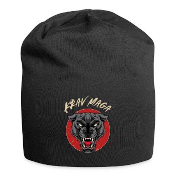 Krav Maga Panther - Israelische - Jersey-Beanie - Schwarz - Vorne