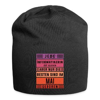 Programmierer Geburtstag Mai geboren - Jersey-Beanie - Schwarz - Vorne
