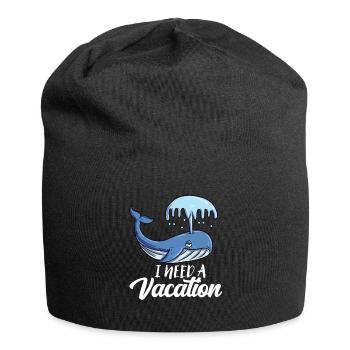 Blauwal - Jersey-Beanie - Schwarz - Vorne