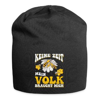 Imker Honig Verkäufer, Bienenschutz Imkerei Bienen - Jersey-Beanie - Schwarz - Vorne