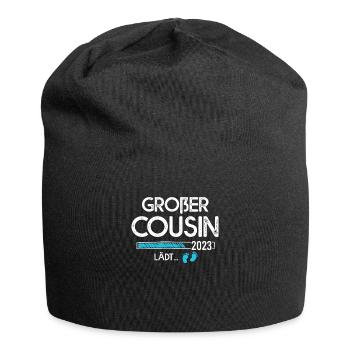 Cousin lädt - Jersey-Beanie - Schwarz - Vorne