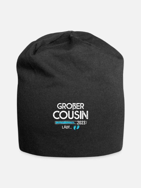 Cousin lädt - Jersey-Beanie - Schwarz