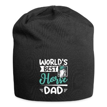 Le meilleur papa cheval du monde - Bonnet en jersey - noir - Devant