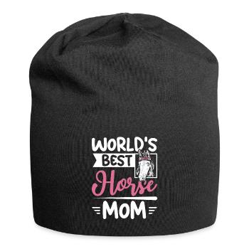 La meilleure maman de cheval du monde - Bonnet en jersey - noir - Devant