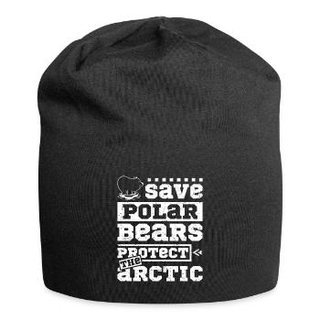 Save polar bears protect the arctic - Jersey Beanie - black - Front