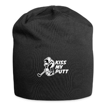 Kiss My Putt Golf Golf Geschenk - Jersey-Beanie - Schwarz - Vorne