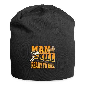 Coyote Hunting Design for a Coyote Hunter - Jersey Beanie - black - Front