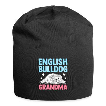 Deutsch Bulldog Grandma Dog Owner Cadeau - Bonnet en jersey - noir - Devant