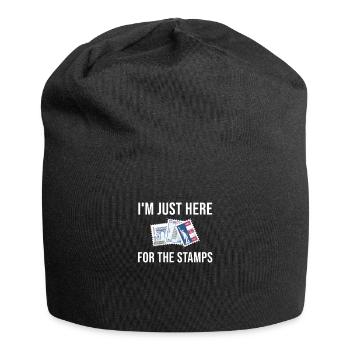 Stamps Collect Collector's Saying - Jersey Beanie - black - Front