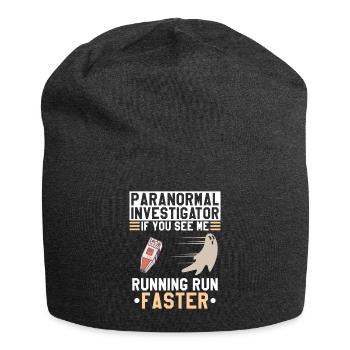 Paranormal Investigator If You See Me Running Run - Jersey-Beanie - Anthrazit - Vorne