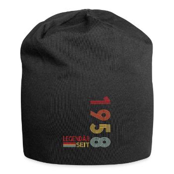 Geburtstag Geboren 1958 Mann Legendär seit 1958 - Jersey-Beanie - Schwarz - Vorne