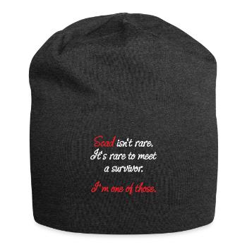 Scad Isn't Rare Herzinfarkt Überlebender Geschenk - Jersey-Beanie - Anthrazit - Vorne
