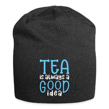 Buveur de thé Tea Lover Gift Tea - Bonnet en jersey - charbon - Devant