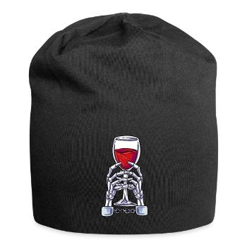 Squelette de vin - Bonnet en jersey - noir - Devant