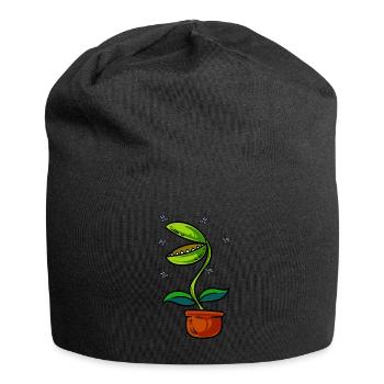 Venus Flytrap Plant - Jersey Beanie - black - Front