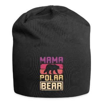 Mother mom mama polar bear - Jersey-Beanie - Schwarz - Vorne