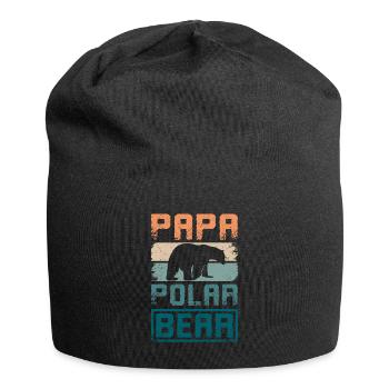Father Dad Papa polar bear - Jersey-Beanie - Schwarz - Vorne